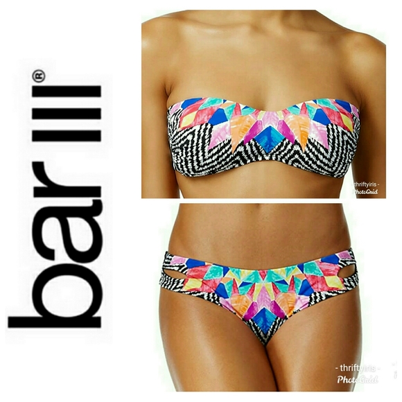 NWT-Bar III-'Featherdaze' Bikini-Sz. Medium 👙 - Picture 1 of 3